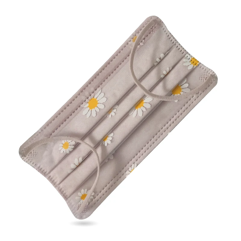 Good quality eco friendly facemask lace face mask printed adult flower whole mask