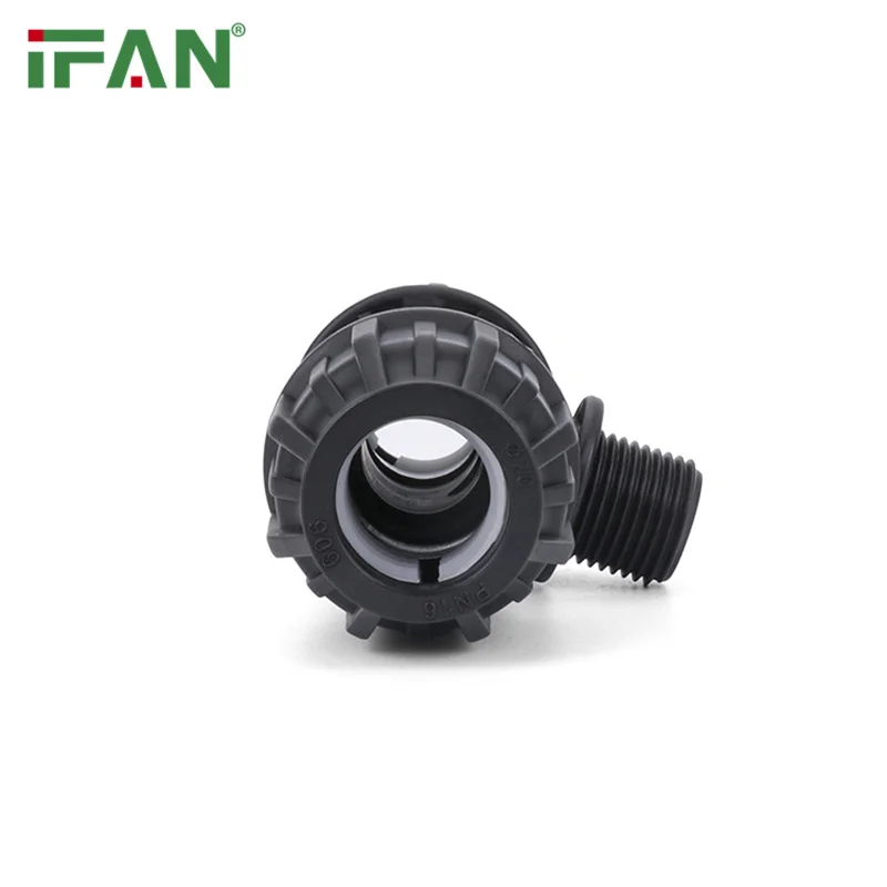 IFAN Factory Irrigation Fittings 50mm Quick Connect Water Fittings Tee ASTM D3035 PP Compression Fittings