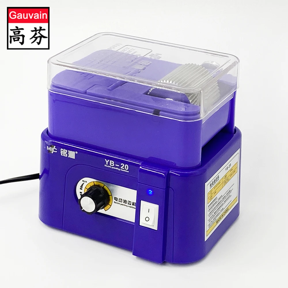 Electric adjustable speed large capacity leather edge dyeing machine leather PU PVC edge finishing painting machinery