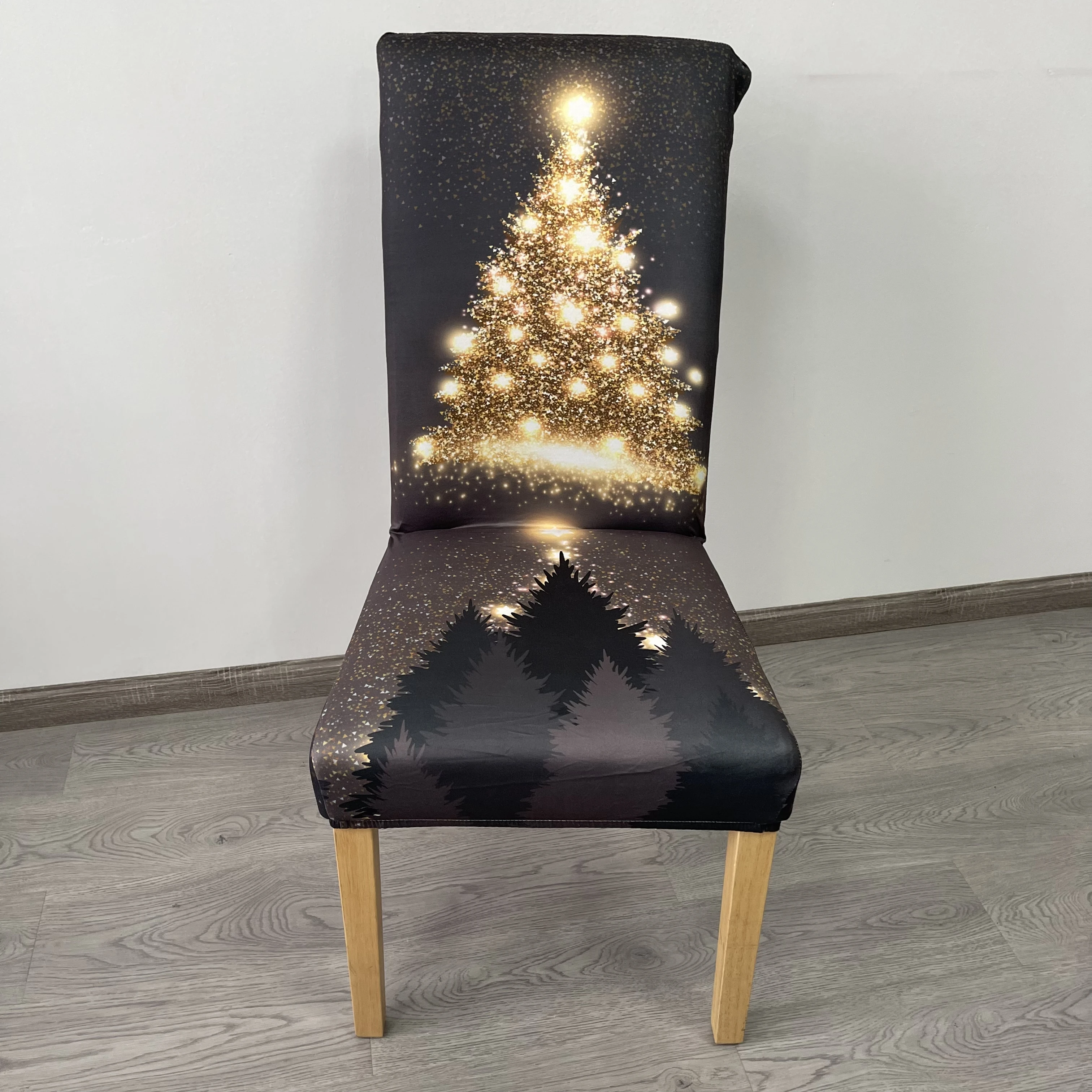 Stretch Chair Covers Printed Stretchable Dining Chair Slipcover Washable Removable for Kitchen, Hotel, Restaurant