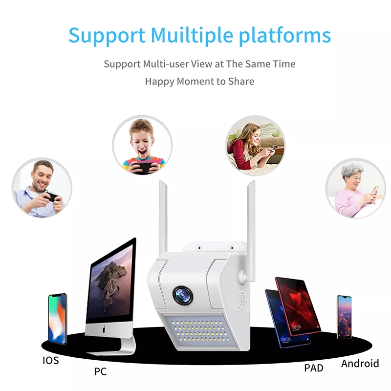 V380 камера WiFi прожектор безопасности cctv камера с wifi уличная камера