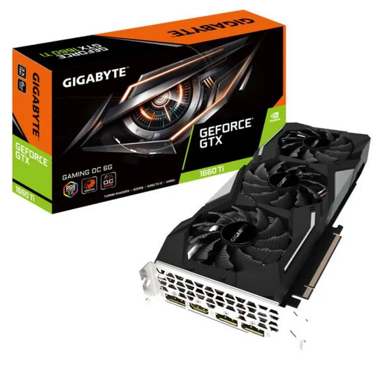 GIGABYTE GeForce GTX 1660Ti GAMING OC 6G 12000MHz 192bit GDDR6 6G Gaming Graphics Card