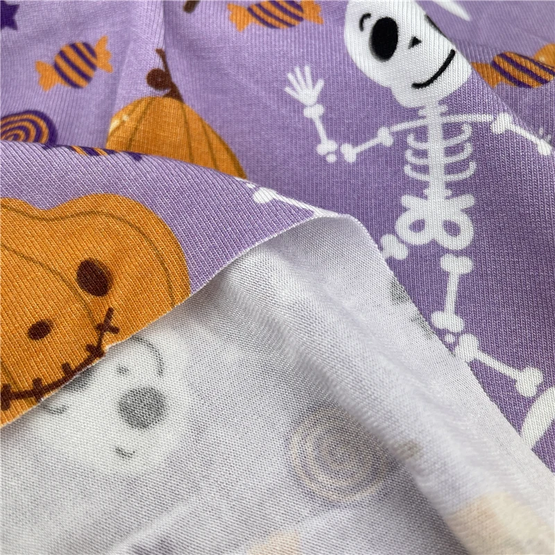 Customized cotton lycra fabric printing 95 cotton 5 lycra 220gsm 250gsm digital print bamboo lycra