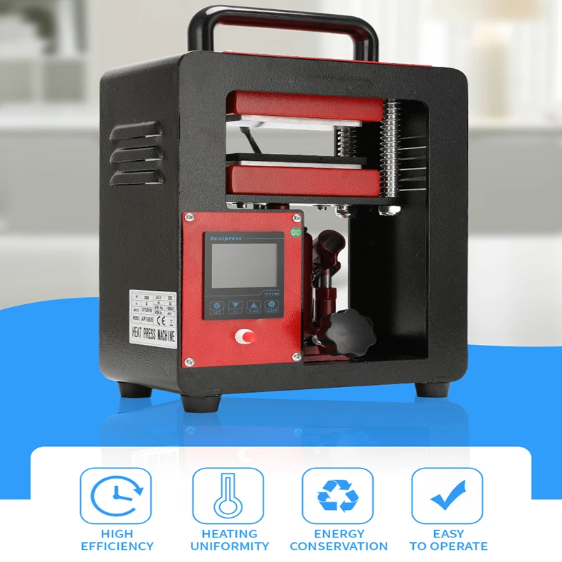 5 Ton Rosin Tech Home Use Digital Control Dual Heat Plate Manual Rosin Press
