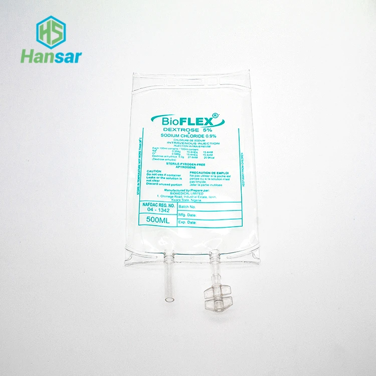 good price single use one tube plastic iv infusion bag  for single use