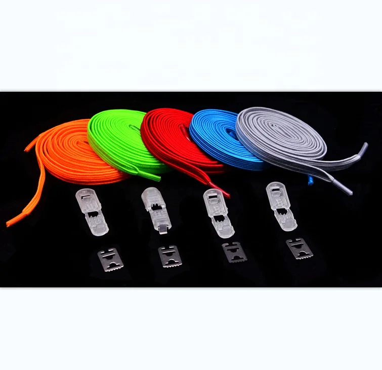 2021 hot sale  Anchor Closures  No Tie Flat Denim Shoelaces lock With Press Button Lace Closure  for sneaker casual shoe