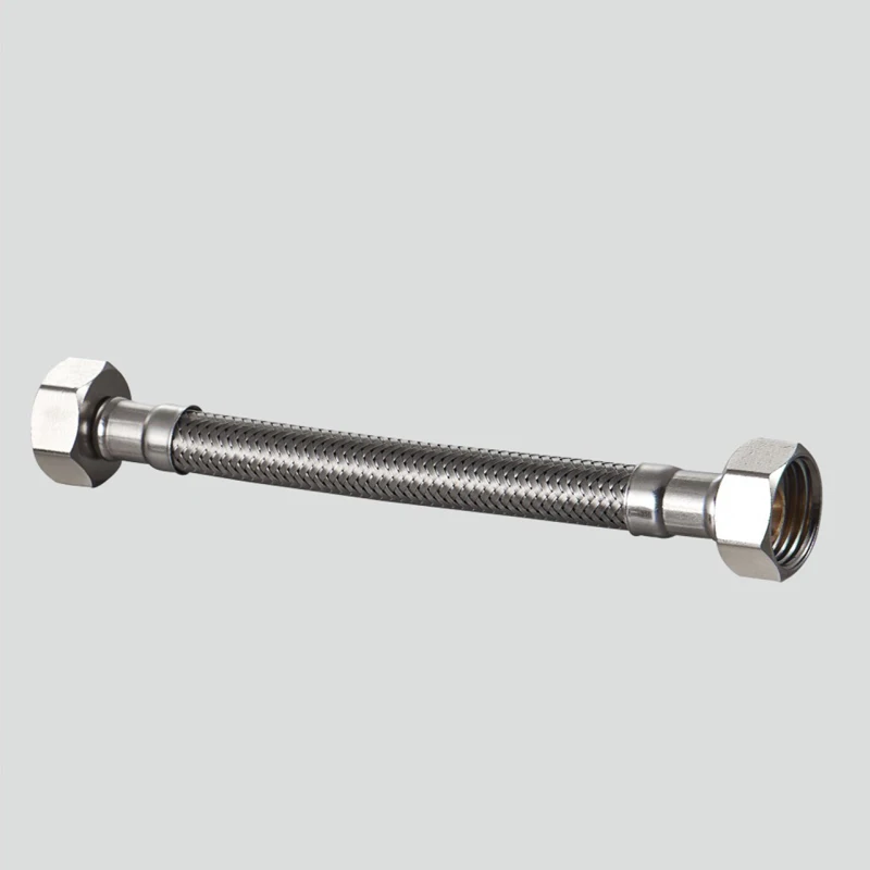 Modern 304 Stainless Steel Metal Water Inlet Hose Faucet 4-Point Toilet Corner Valve Water Heater Inlet Pipe for Household Use