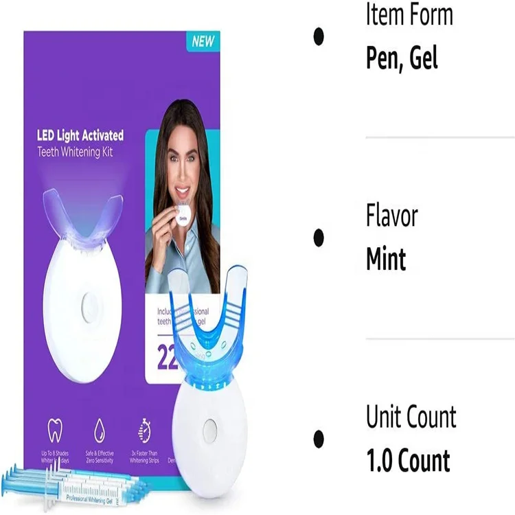 Hot Selling Professional Teeth Whitening Gel Private Label Natural Teeth Whitening Kit  Led Teeth Whitening Accessories