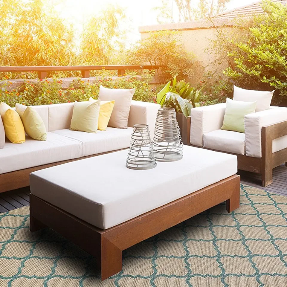 Plastic Carpeting Garden Courtyard Leisure Mat Portable Outdoor Folding Waterproof Pp Plastic Woven Rv Patio Mat