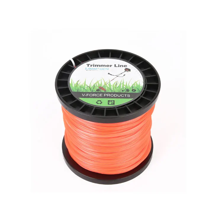 The factory directly supplies 2.4mm nylon grass rope cutters accessories straw rope spool packaging trimmer line