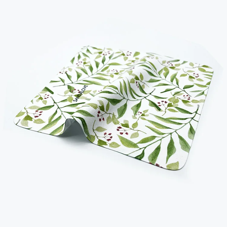 Microfiber Lens Eyeglasses Cleaning Cloths Pouch Print 15*15cm Or Customized Size Opp Bag Or Customized Package Best-clean