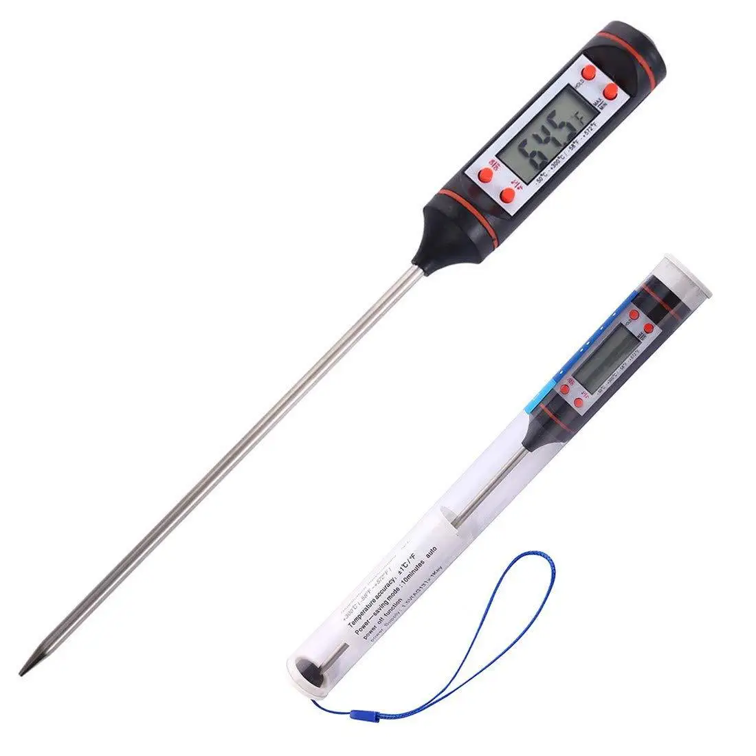 Probe thermometer, digital hygrometer thermometer, barbecue meat cooking food