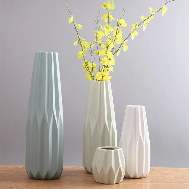 Hot sale creative geometric origami colorful ceramic vase for  ceramic & porcelain vases