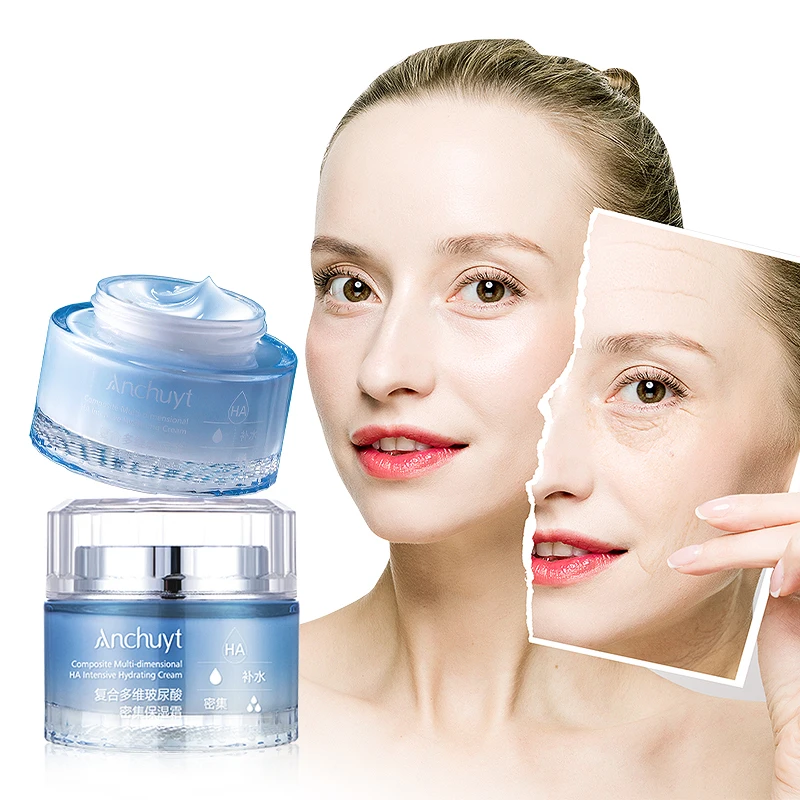 Private label Skin Care Deeply Moisturizing  Whitenining Facial Cream Anti Wrinkle&Aging Moisturizing Hyaluronic Acid Face Cream