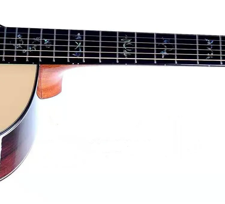 Geake S-600AC High-End Handmade Acoustic Electric Guitar High-Gloss Solid Spruce with Mahogany Rosewood Sides Wholesale Service