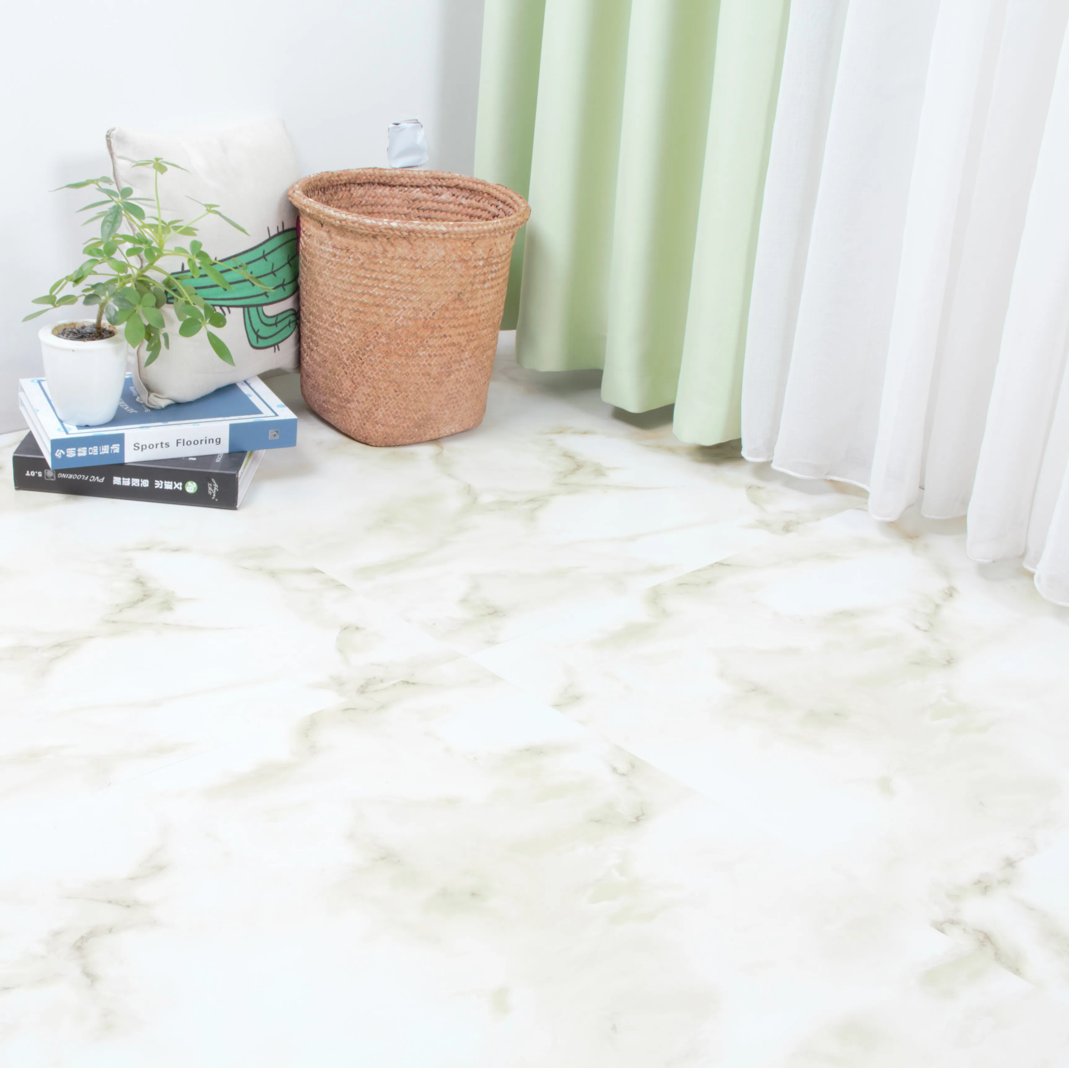 Самый дешевый 2,0 мм самоклеящийся Гибридный виниловый настил огнестойкий водонепроницаемый Противоскользящий пластик