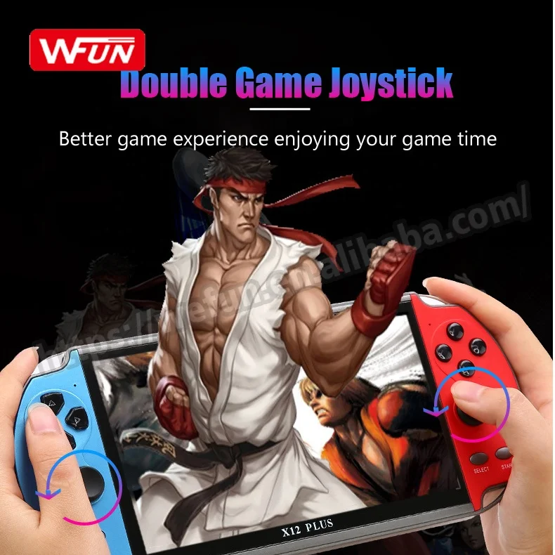Игровой плеер X12 Plus 7 дюймов портативная консоль с ЖК-экраном портативные видеоигры для детей и