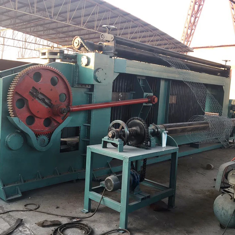 
Low Price Supplier China Gabion Galvanized Cage Wire Mesh Weaving Machine 