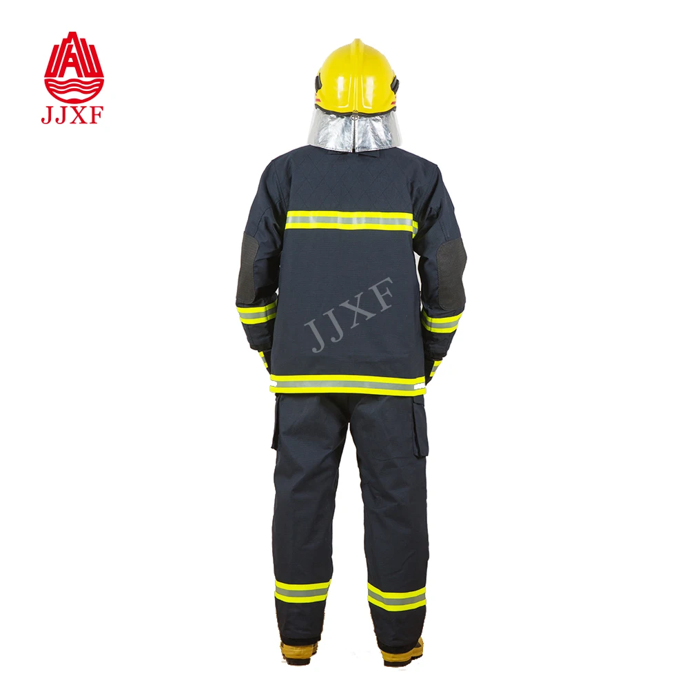 CE Certified Fireman Protective EN469 Rescue Flame Retardant Nomex Fire Fighting Suit for Fire Fighters