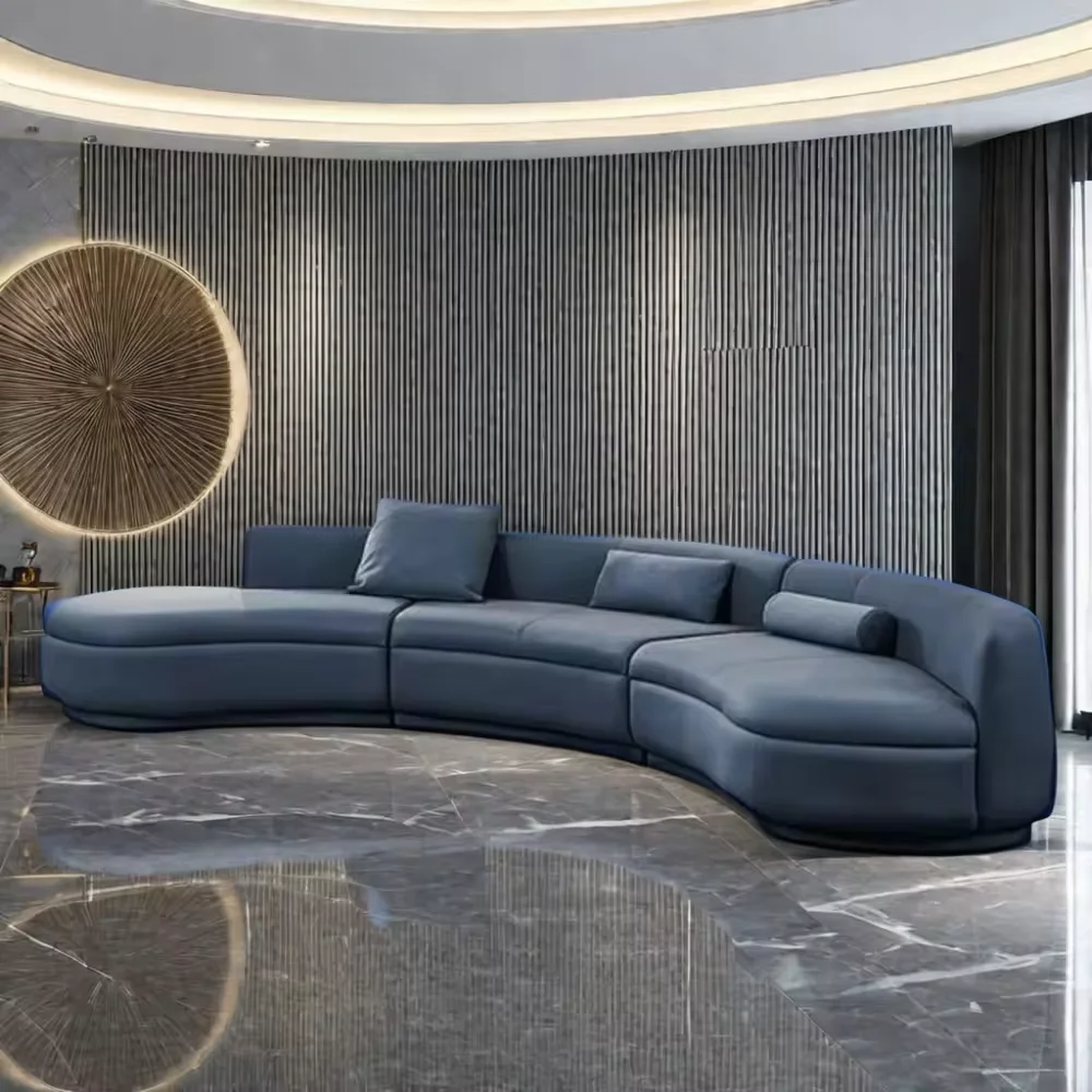 Tapered Wood Legs Modern Sectional Futon Living Room Tufted Mid-Century Leather designer furniture Loveseat Couch Sofa