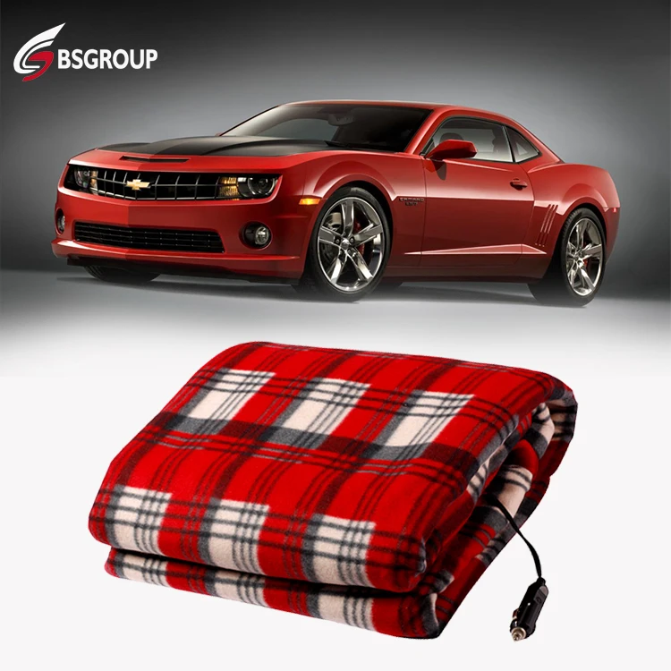 150x110cm Machine washable outdoor 12 Volt car use electric heated blanket