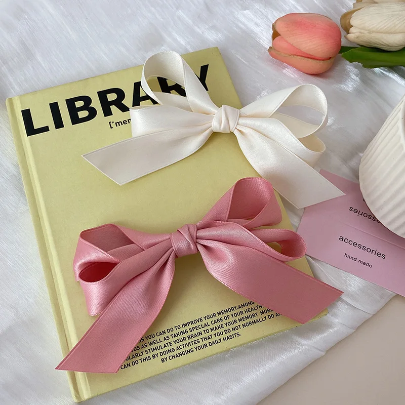 Fashion Fabric Bow Hairpin for Women Girls Large Ribbon Clips knot Barrettes Female Accessories(HA001)