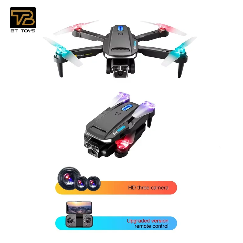 Hot P8 Remote-controlled aircraft 4k ESC Double Camera Foldable Optical Flow Unmanned Aerial Vehicle Toys Helicopter