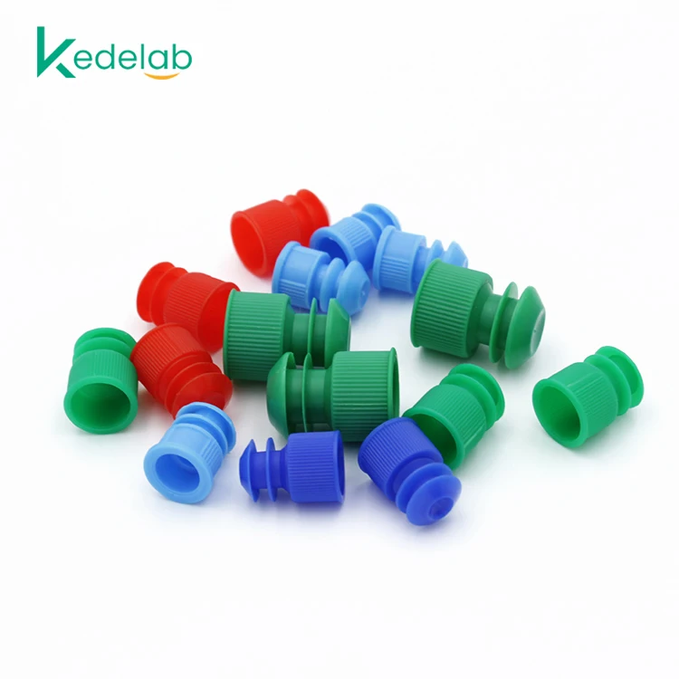 Various Color Test Tube Stopper Flange Type PP Stopper 16mm Test Tube