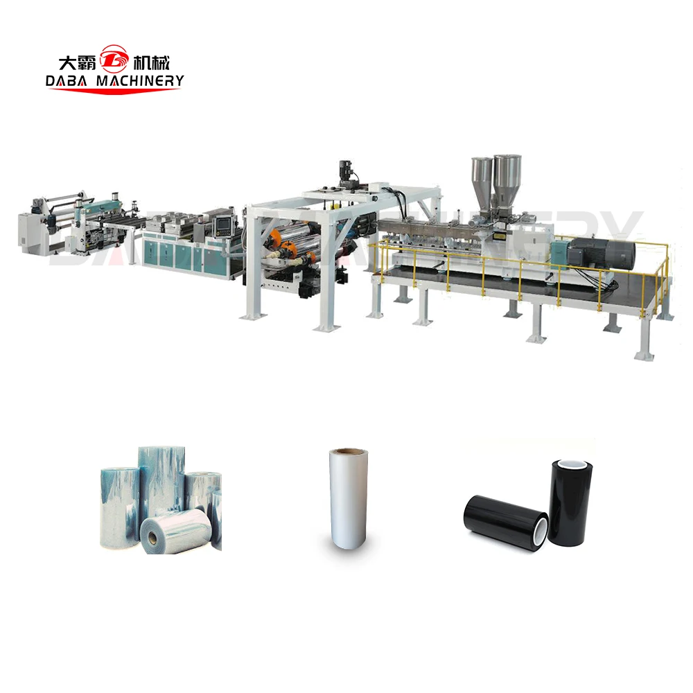 Abs pmma sheet extruder bopp film pvc clear rigid film extrusion line making calendar machine
