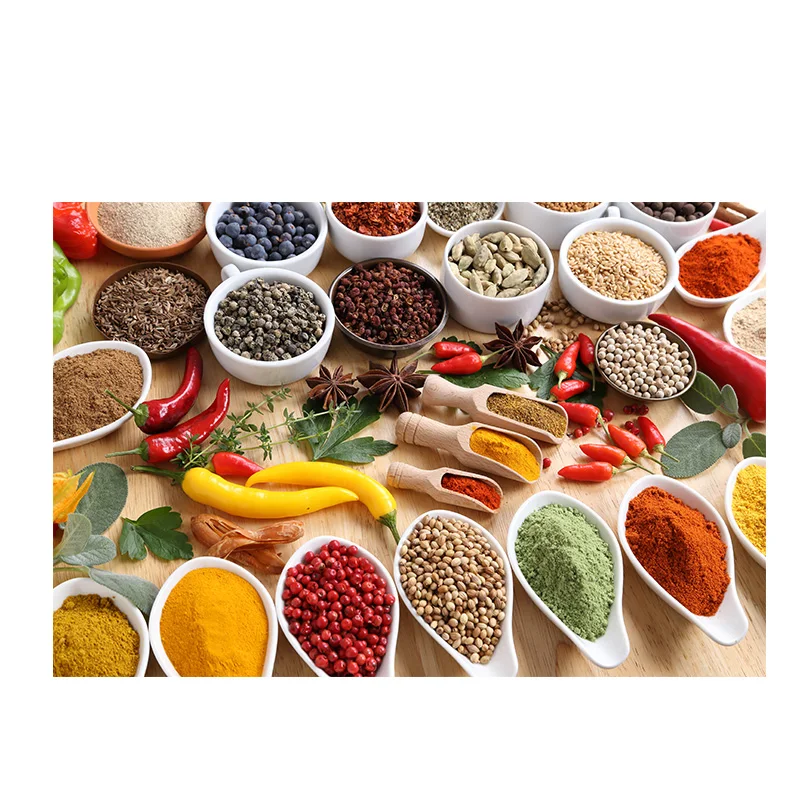 Grains Spices Spoon Peppers Kitchen Canvas Painting Wall Art Pictures Painting Wall Art for Living Room Home Decor