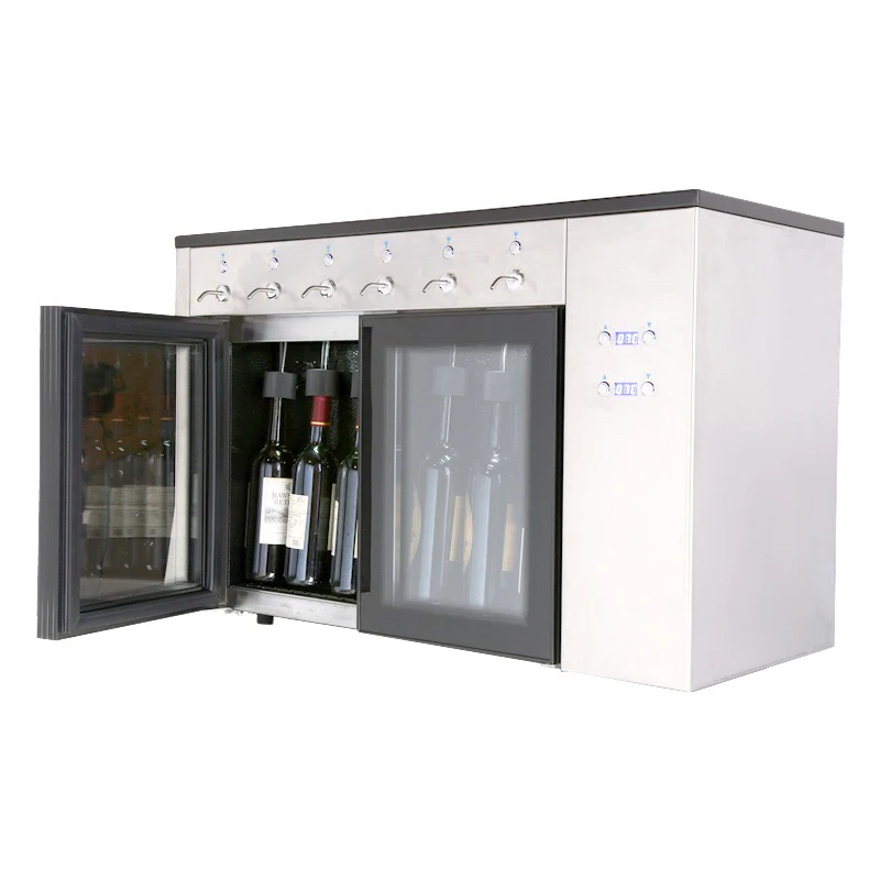 Bar 6 Bottles Price Automatic  Red Wine Dispenser Machine Wine Cooler