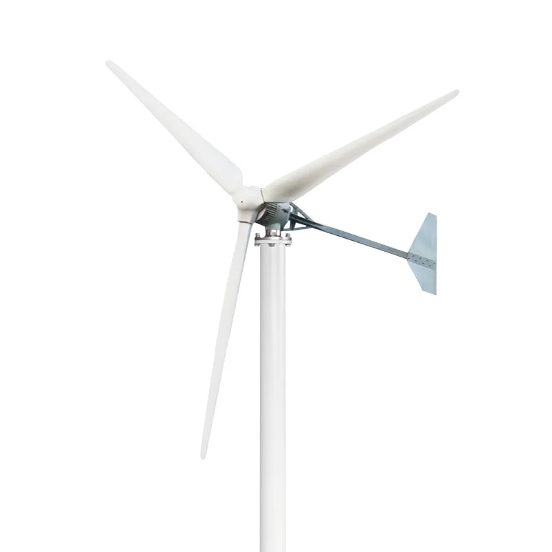 Home Use 5KW Wind Turbine Generator 220V 240V 380V AC Factory Price 5000W Wind Turbine with 2600MM Reinforced Glass Fiber Blades