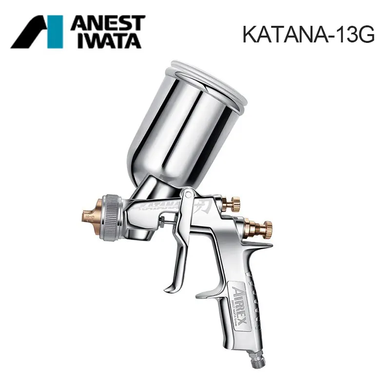Iwatas KATANA Spray Gun 1.3/1.5mm Nozzle,Center Cup Gravity Suction Paint Sprayers,Mini Nozzle Air Painting Gun Paint Guns