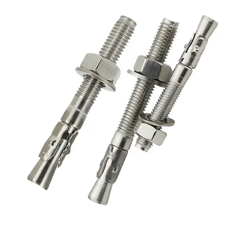 Expansion Anchor Bolts and nuts wedge undercut anchor through bolt Zinc Plated  Elevator Wedge fastener