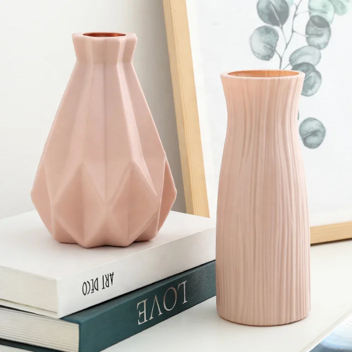 Unbreakable Plastic Vases Modern Desktop Creative Simplicity Plastic Vase for Decoration Household