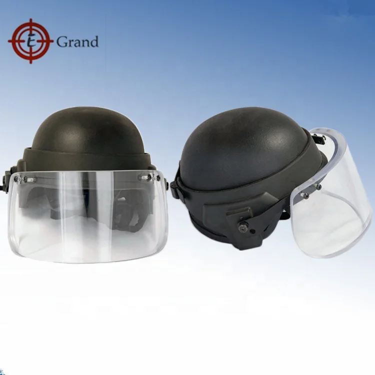 
Wholesalers professional factory price Lightweight NIJ PASGT ballistic Helmet with visor shield visor bulletproof 