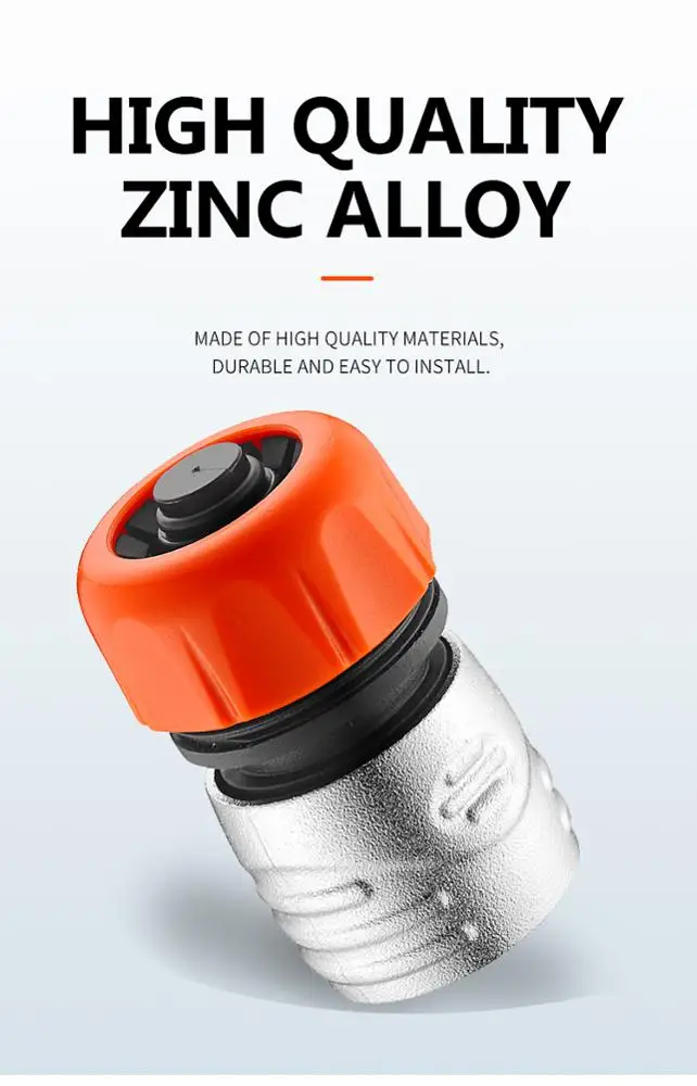 18MM Quick Coupling Hose Connector Hydraulic  Rotating Irrigation Garden Water Connectors Wholesale Metal Camping Travelling