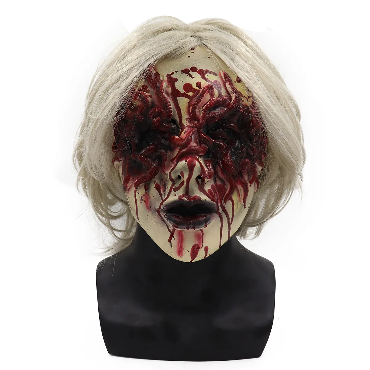 New Arrival Halloween Costume Horror Clown Saw Mask Horrifying Puppet Mask Movie Jigsaw Full Face Latex Mask