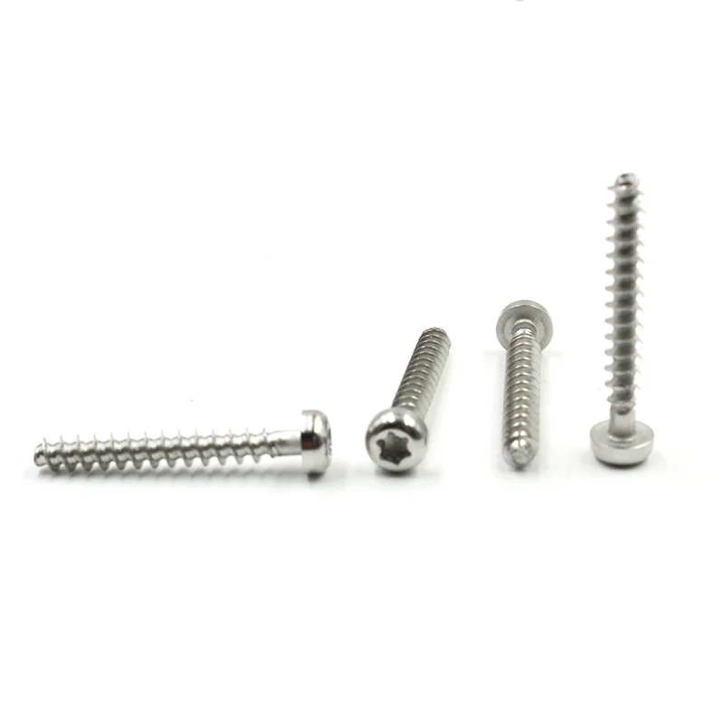 M1.5 M2 M3 Stainless Steel PT pan head Torx Micro Self Tapping Thread Forming Screws for Plastic