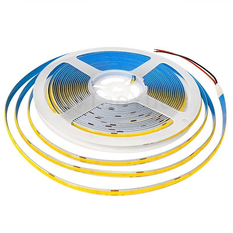 Flexible Ultra Thin 10mm Slim Colored LED Strip Light 480LED 12V COB lights For Car Home Decoration led strip light