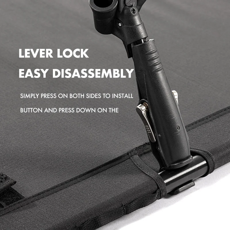 Blackdog Outdoor Portable Camping Cot Black Dog Ultralight Foldable Adjustable Folding Bed Camping Bed