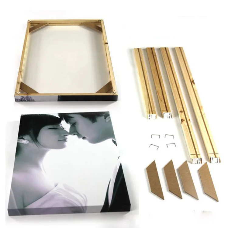  Wholesale Customized Stretcher Bars Solid Pine Wood Bulk Wooden Diy Frames for Canvas Printings portrait