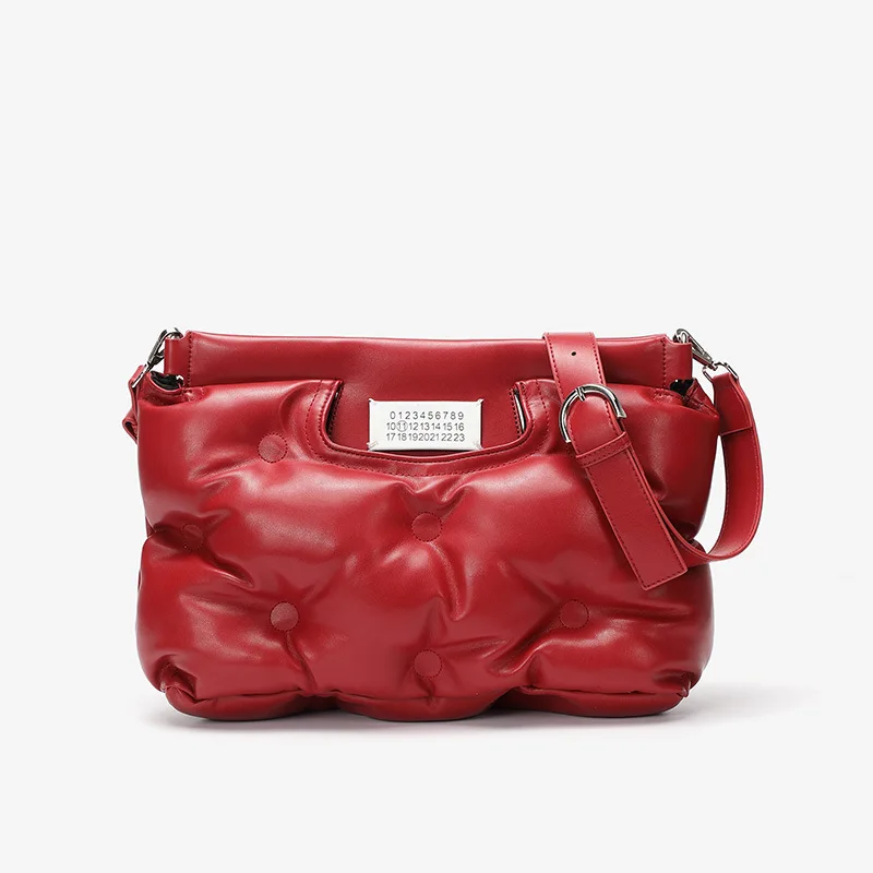 Day clutches warm Down Feather women luxury brand large big winter handbag Padded pillow party Fluffy puffer bag