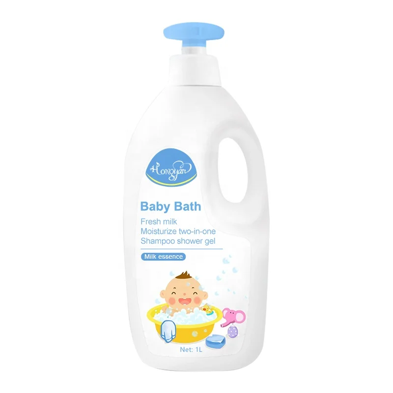 Wholesale safe baby wash bubble bath  Foam Shampoo shower gel for kids private label organic brighter body lotion