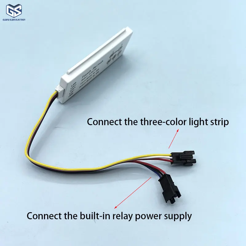 DC12V 60W Touch Dimmer Induction Defog Function Three-Key Dual Color Touch Sensor Switch  for Led Light Bathroom Mirror