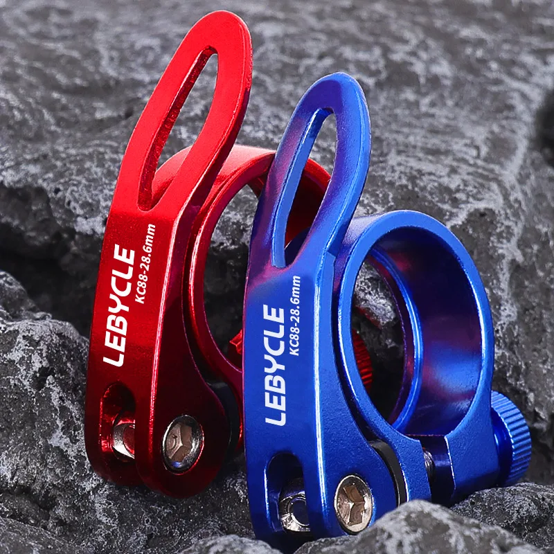 LeBycle Aluminum Ultralight Quick Release Road Bike Bicycle Seat Post Clamp Seat Pillar Bike Seat Tube Clamp