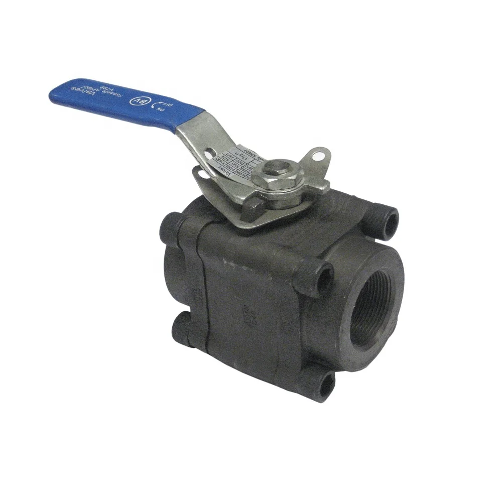 F304/F316L/A105 stainless steel high-pressure ball valve forged steel socket welding butt welding 3PC carbon steel ball valve