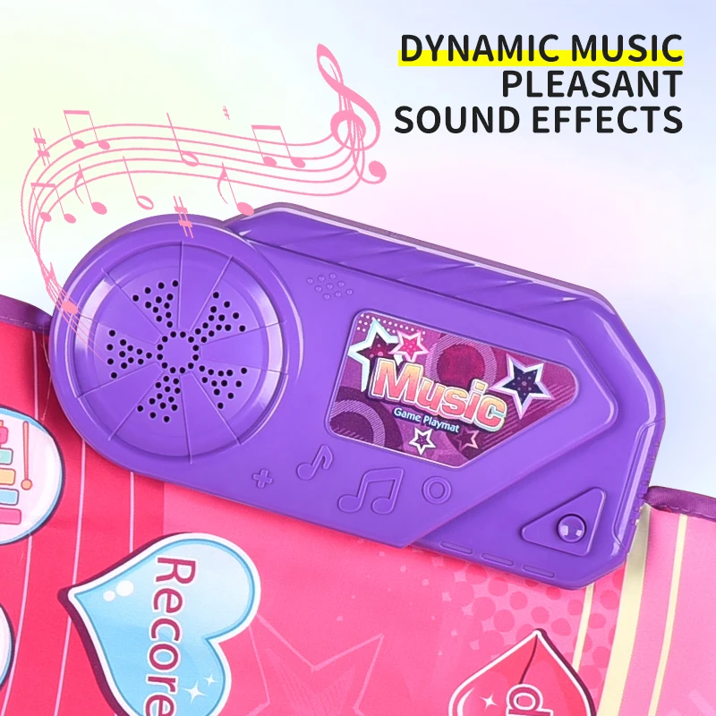 2 in 1 Musical Toys music blanket Music Sensory Drum and piano Play Mat Baby Toys for Toddler