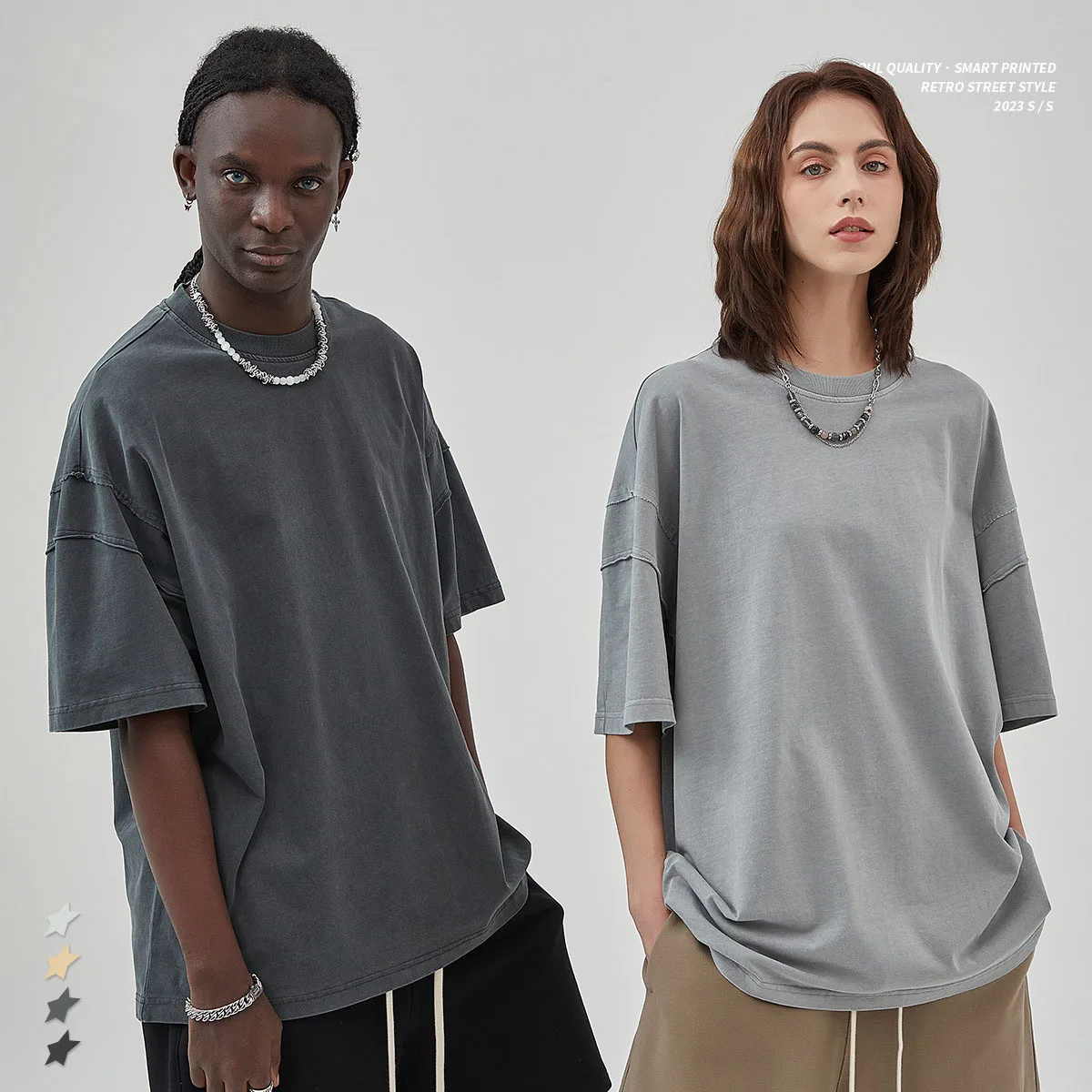 Custom Oversized Blank Men 100% Cotton Tshirt Print Vintage Cotton T Shirts Wholesale Acid Wash T Shirt