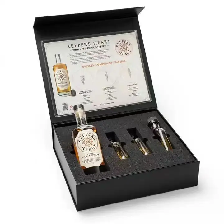 Wholesale Customted Logo Luxury Wooden Wine Gift Box Packaging Set Gift Box For Wine Glass Bottle